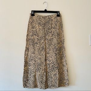 Brandy Melville Phoebe Midi Skirt Cheetah Print